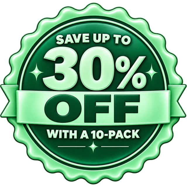 Save up to 30% with a 10-Pack